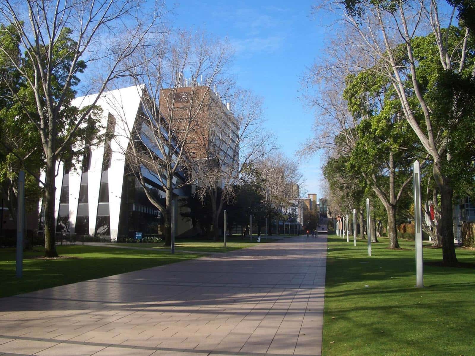 The main walkway through the lower campus of UNSW Sydney